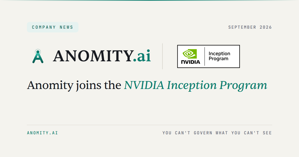 Anomity robot illustrating Anomity Joins the NVIDIA Inception Program