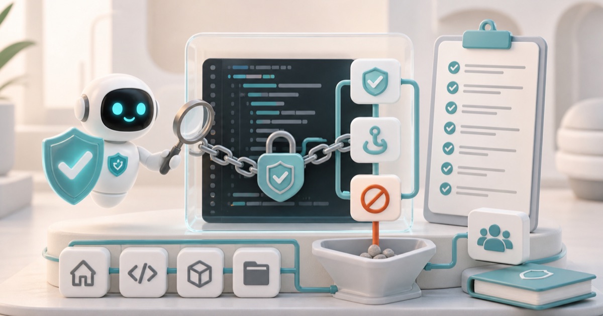 Anomity robot illustrating Configuring Claude Code Permissions and Hooks: A Hardening Guide for Teams (2026)
