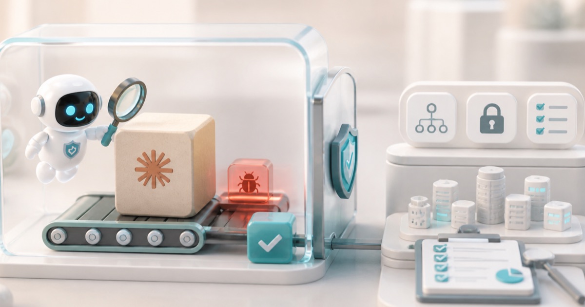 Anomity robot illustrating Claude Security and Where Scan-Time Vetting Ends
