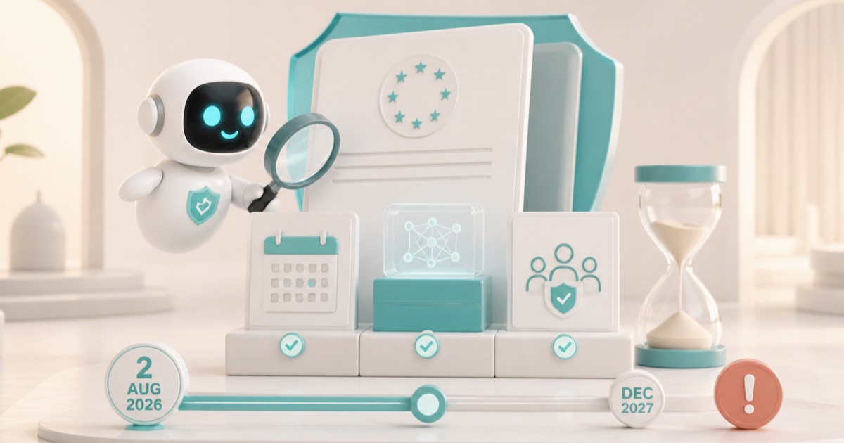 Anomity robot illustrating AI Act Enforcement Started on 2 August. Read the Deferral Carefully
