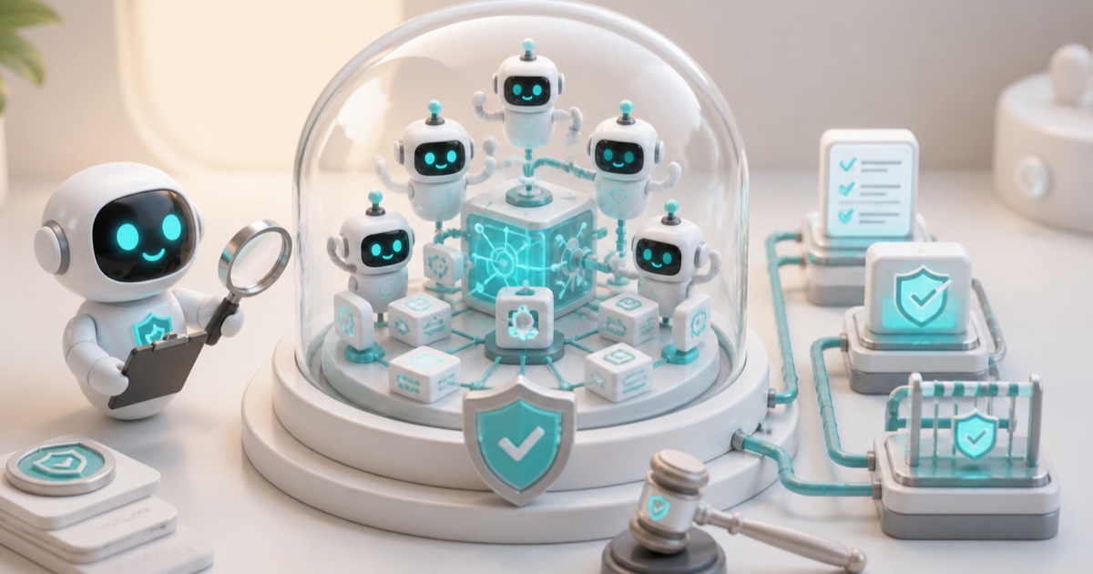 Anomity robot illustrating Open-Kritt and Governing the Security Agents You Deploy