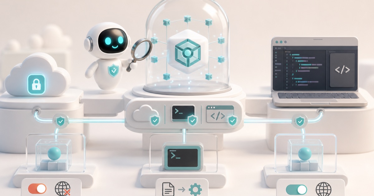 Anomity robot illustrating OpenAI Codex Across CLI, Cloud, and IDE: Where the Security Model Differs