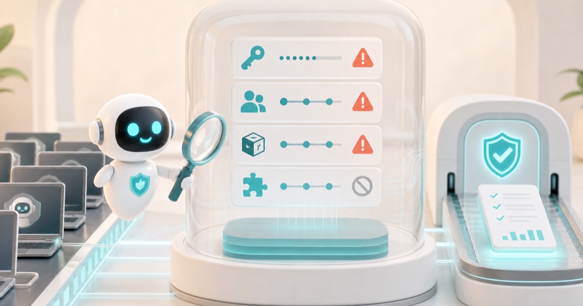 Anomity robot illustrating What We Find When We Scan AI Agent Configs Across Managed Fleets